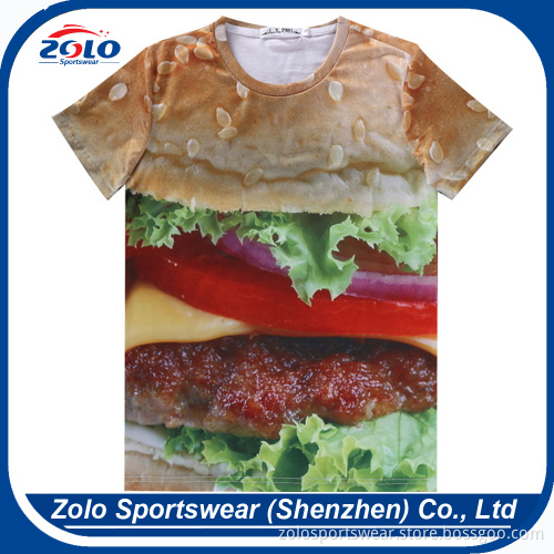Professional custom low price 3d funny sublimation t-shirt